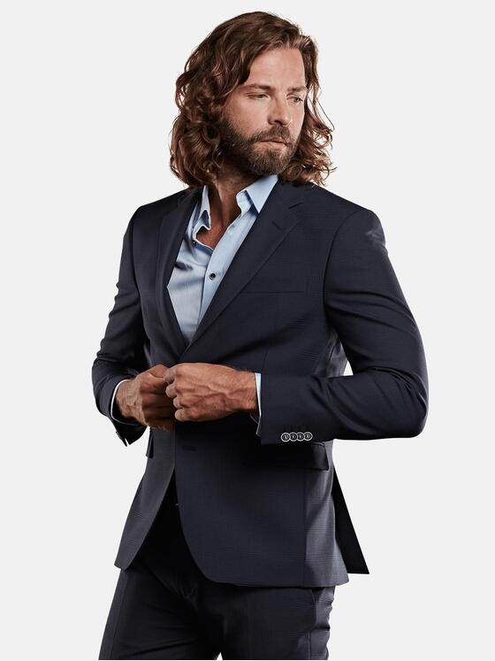 emilio adani Herren smartes Business-Sakko Blau 29020