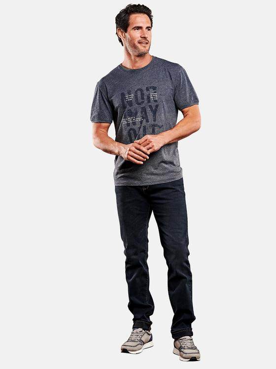 engbers Herren modisches Printshirt Marineblau 27965