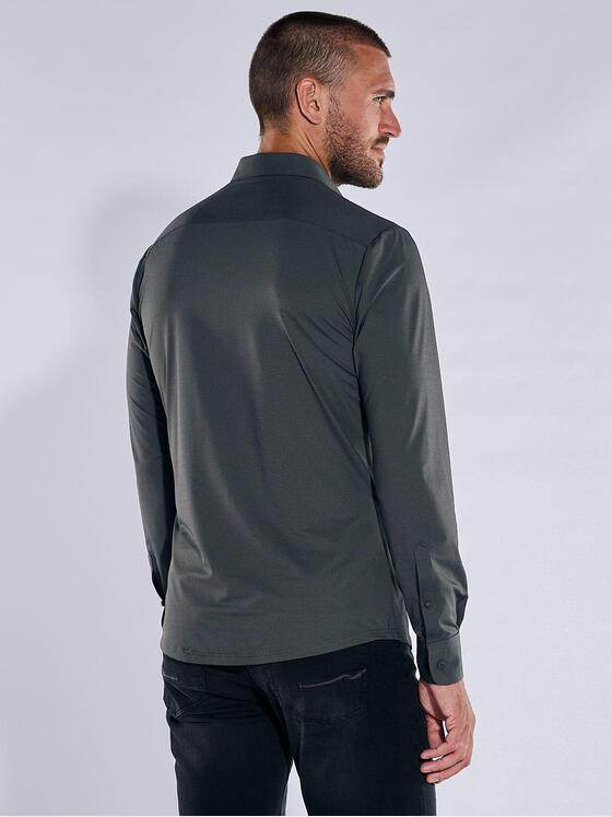emilio adani Herren Funktions-Hemd langarm Grau 37996