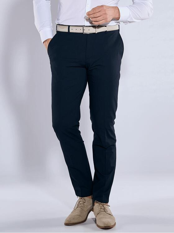 emilio adani Herren Anzug-Hose slim fit Blau 36481