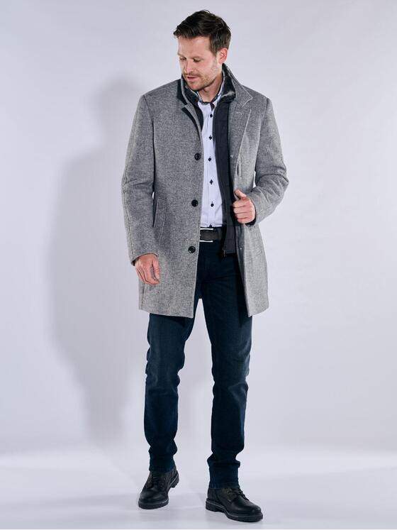 engbers Herren Mantel regular Grau 37541
