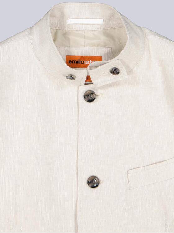 emilio adani Herren Freizeit-Sakko slim fit Weiß 38428