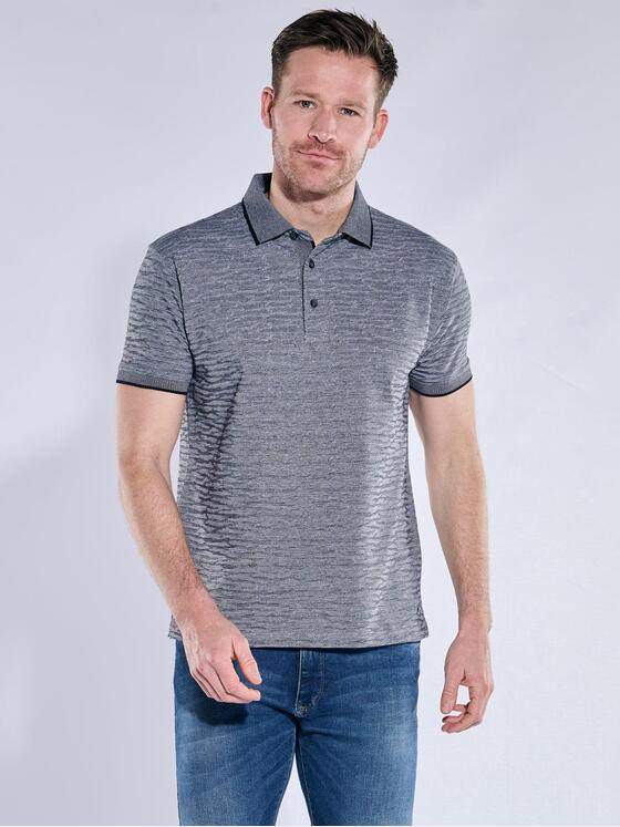 engbers Herren Polo-Shirt strukturiert Schwarz 38313
