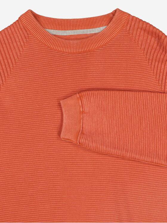 engbers Herren Pullover strukturiert Dunkelorange 38151