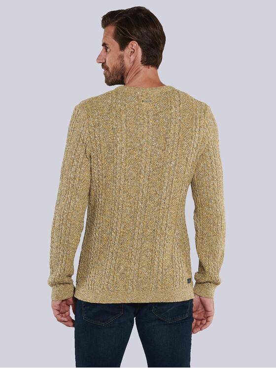 engbers Herren Pullover strukturiert Gelb 35559