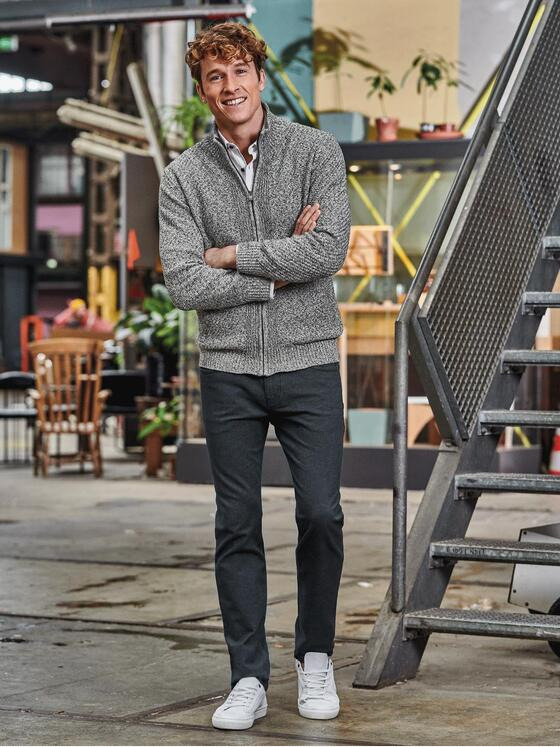 engbers Herren Hose straight Granitgrau 30837