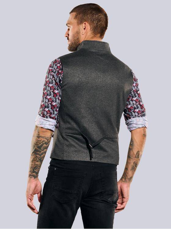 emilio adani Herren Sakko-Weste slim fit Grau 35565