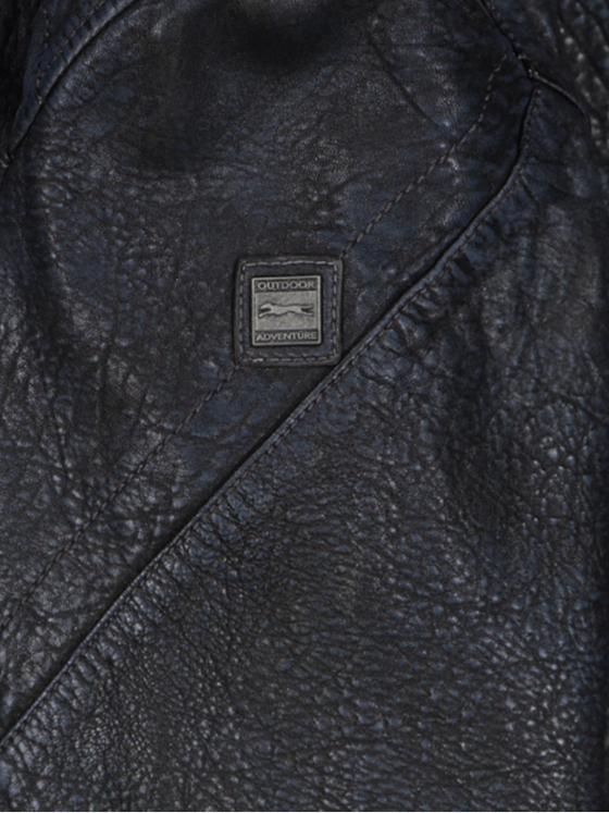 engbers Herren Lederjacke mit abnehmbarer Kapuze Anthrazit 33550