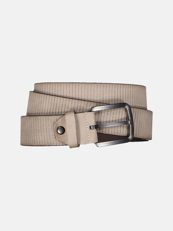 emilio adani Herren Ledergürtel geprägt Beige 34263