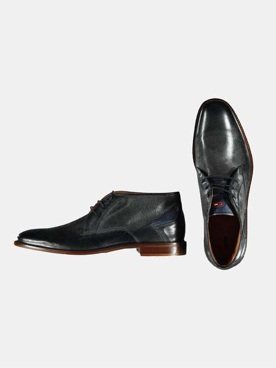 emilio adani Herren Stiefelette aus softem Rindsleder Blau 29108