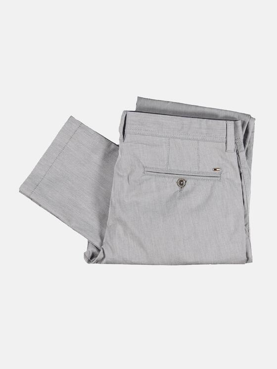 emilio adani Herren softe Chino aus italienischer Grundware Grau 29264