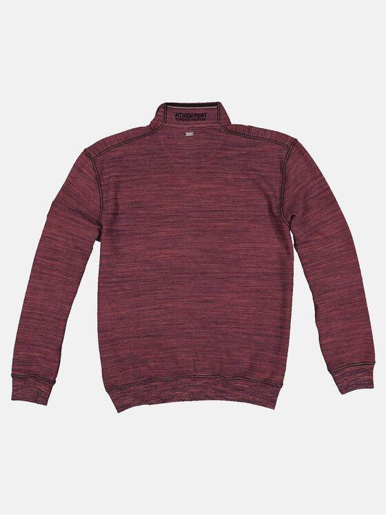 engbers Herren Sweatjacke Ottomanstruktur Feuerrot 32472