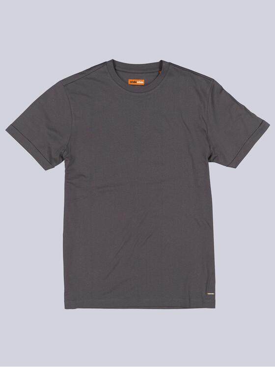 emilio adani Herren T-Shirt aus hochwertiger Baumwolle Grau 38318