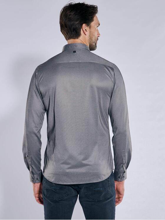 ENGBERS GERMANY Herren Langarm-Hemd slim fit Grau 37877
