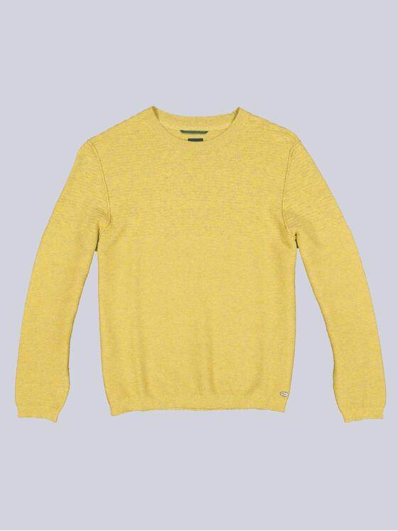 engbers Herren Pullover meliert Safrangelb 33453