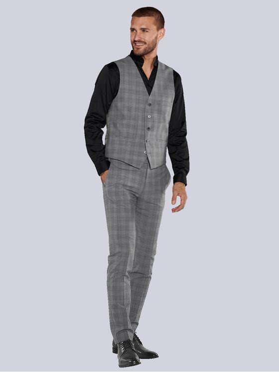emilio adani Herren Sakko-Weste slim fit Grau 36387