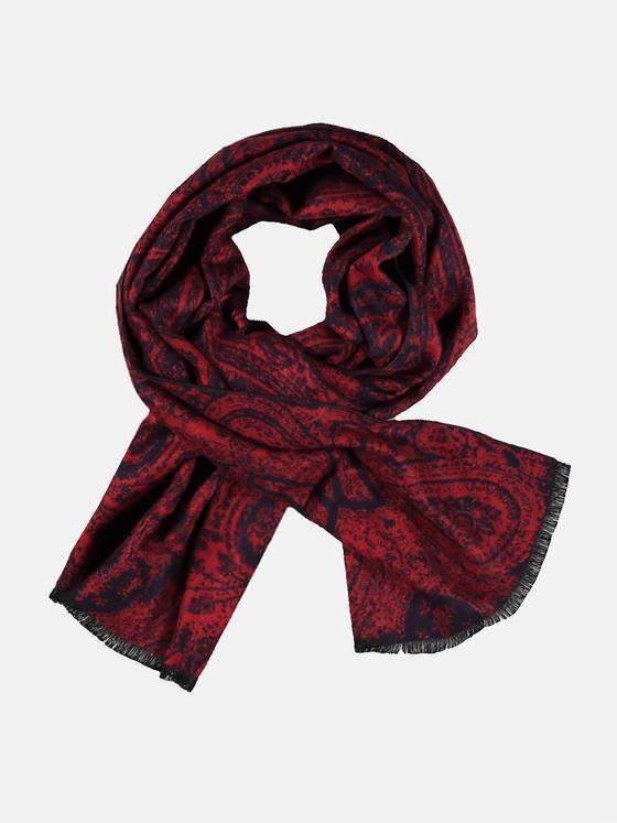 emilio adani Herren Schal im Paisleydesign Rot 30465