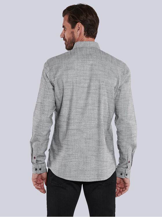 engbers Herren Langarm-Hemd uni Grau 35789
