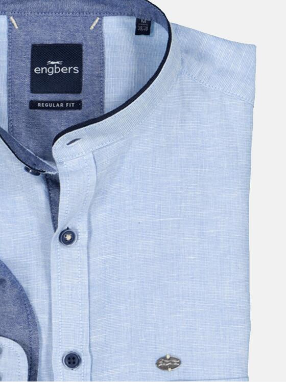 engbers Herren Langarm-Hemd uni Hellblau 36543