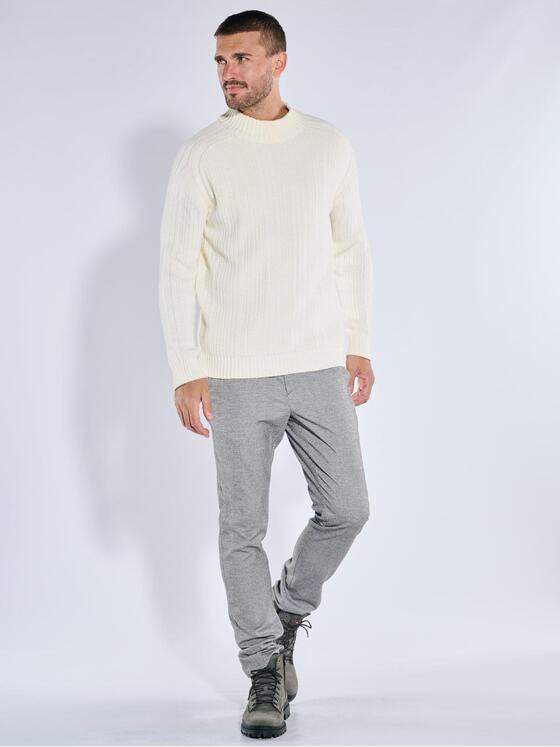emilio adani Herren Troyer-Pullover Weiß 39396