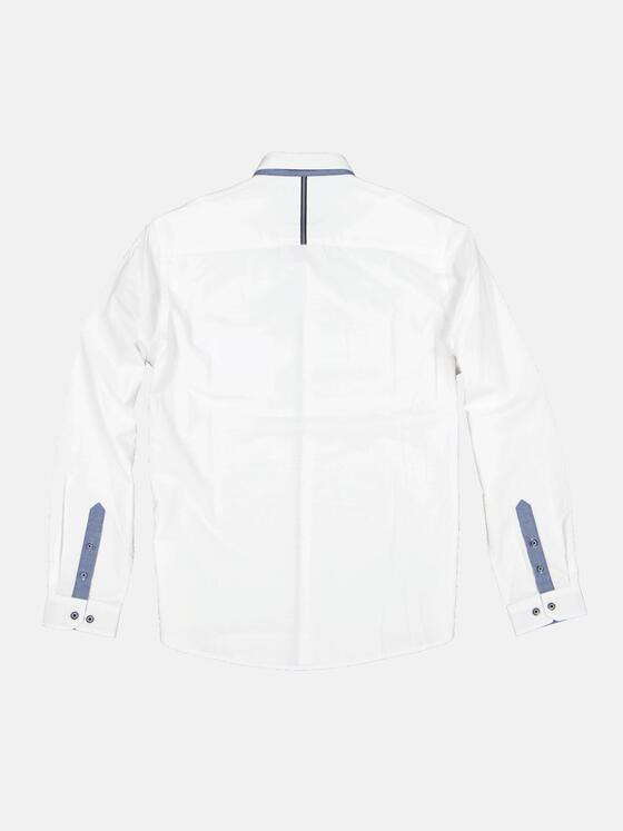 engbers Herren Langarm-Hemd strukturiert Reinweiss 34307