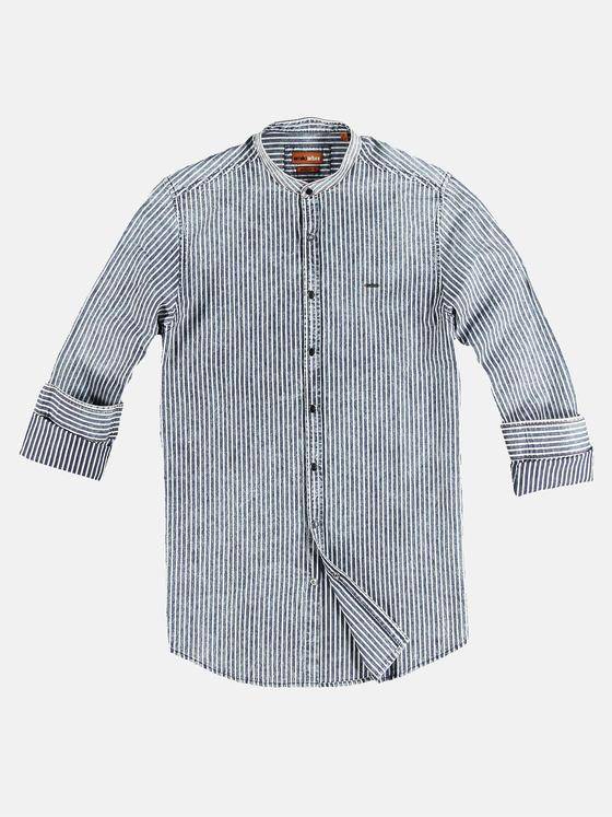 emilio adani Herren Hemd gestreift Blau 31323