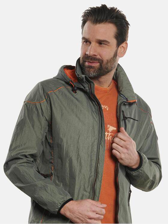 engbers Herren Outdoor-Jacke mit abnehmbarer Kapuze Khaki 32576