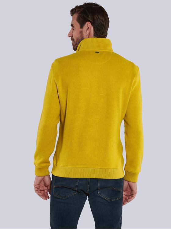 engbers Herren Sweatshirt mit Knopfleiste Gelb 35641