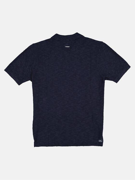 engbers Herren Polo-Shirt gestrickt Blau 32605