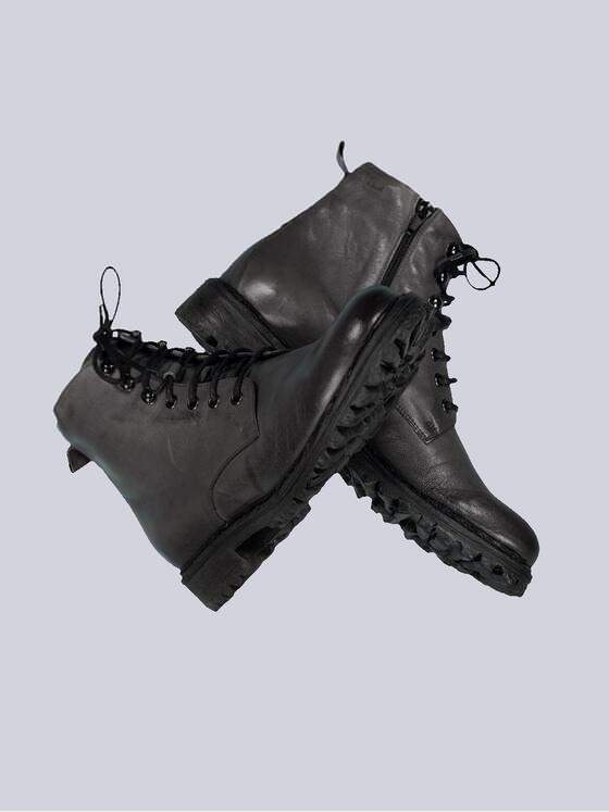 emilio adani Herren Boots mit Reißverschluss Grau 35458