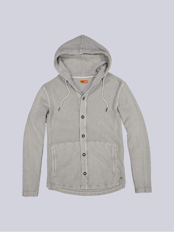 emilio adani Herren Sweatjacke mit Kapuze Grau 35236