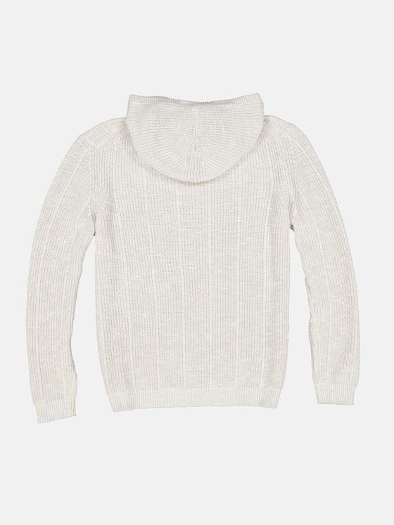 emilio adani Herren Pullover mit Kapuze Beige 34035