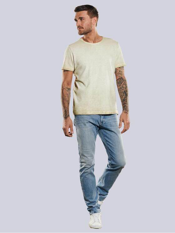 emilio adani Herren T-Shirt regular Beige 35077