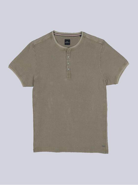 engbers Herren Henley-Shirt uni Beige 35354