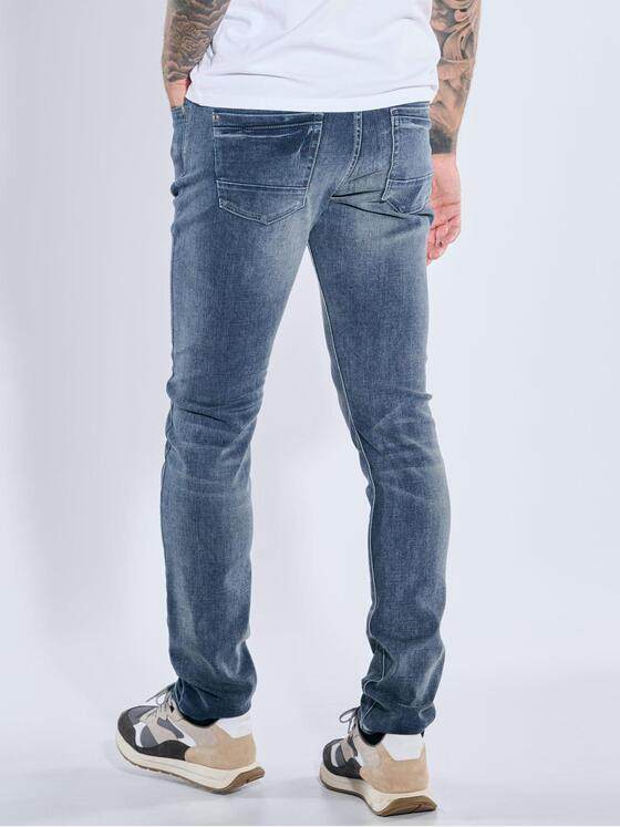 emilio adani Herren Super-Stretch-Jeans slim fit Indigoblau 39447