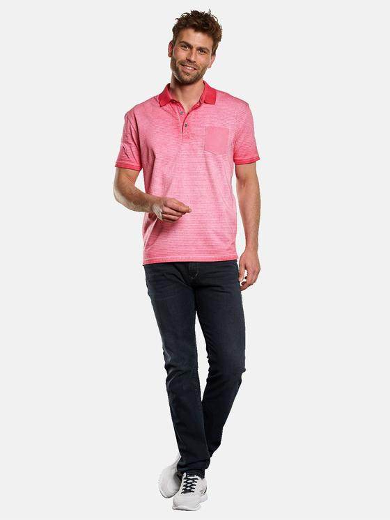 engbers Herren Polo-Shirt strukturiert Violett 33132