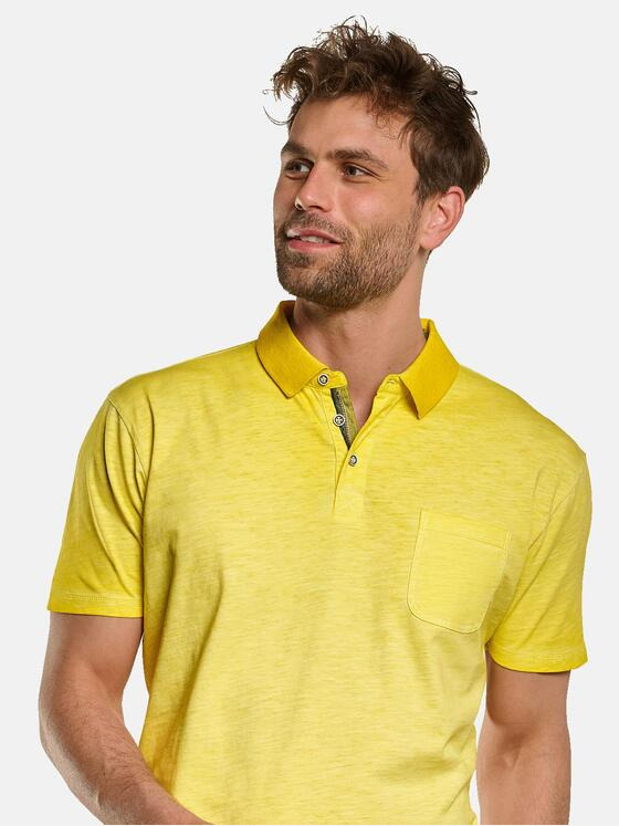 engbers Herren Polo-Shirt leicht meliert Zitronengelb 33146