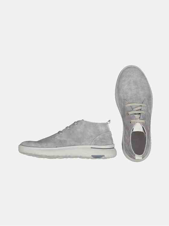 engbers Herren Halbschuh aus Leder Grau 34419