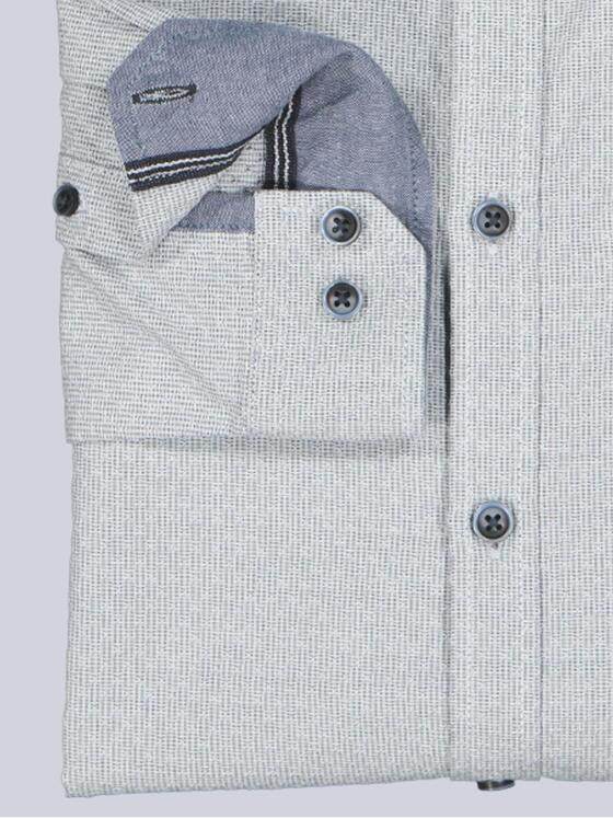 engbers Herren Langarm-Hemd strukturiert Hellblau 39434