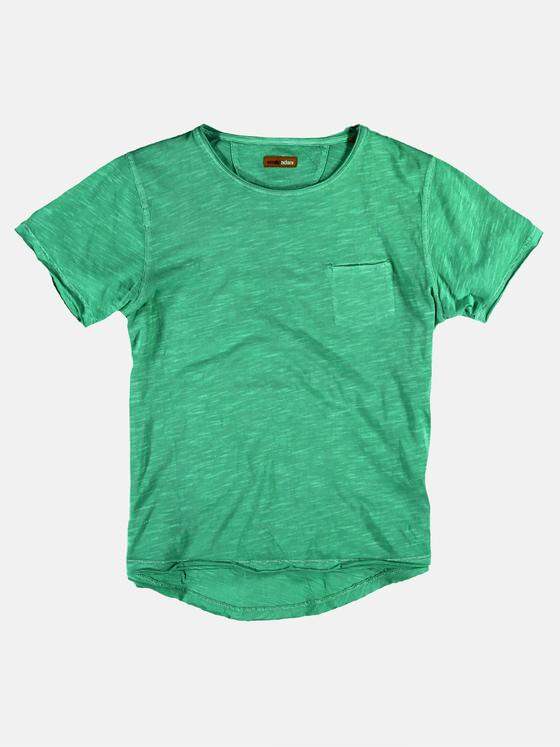 emilio adani Herren Rundhals T-Shirt Grün 26390