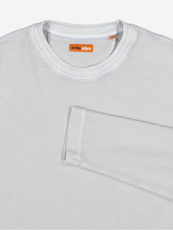 emilio adani Herren Pullover strukturiert Hellgrau 38024