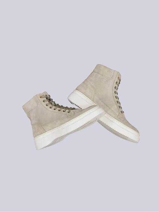 emilio adani Herren Sneaker-Boot aus Leder Beige 33552