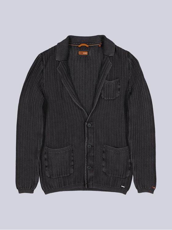 emilio adani Herren Stricksakko Anthrazit 40078