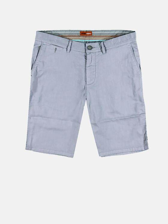 emilio adani Herren Sportive Chino Bermuda mit seitlichem Tape Blau 29847