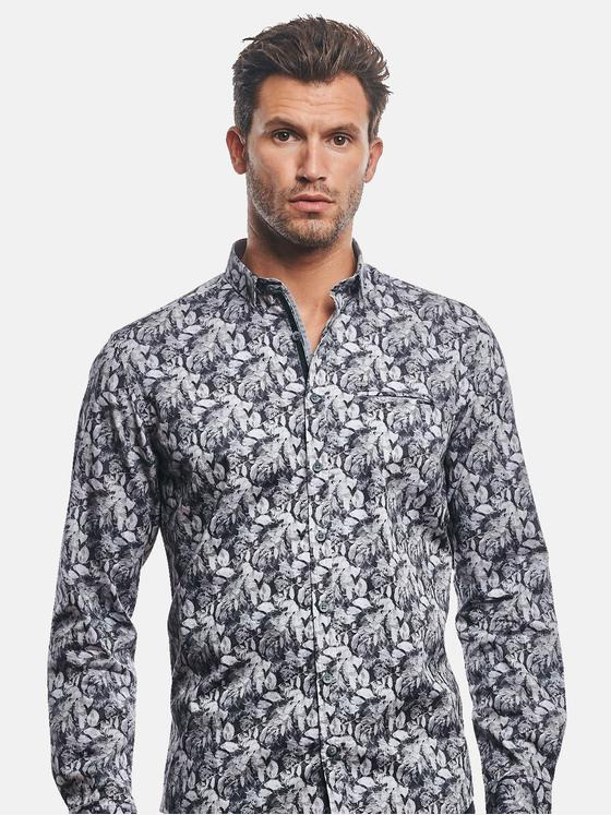 engbers Herren Hemd langarm Granitgrau 30993