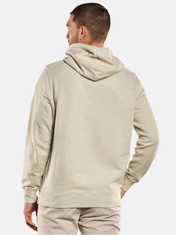 emilio adani Herren Sweatshirt mit Kapuze Beige 33015