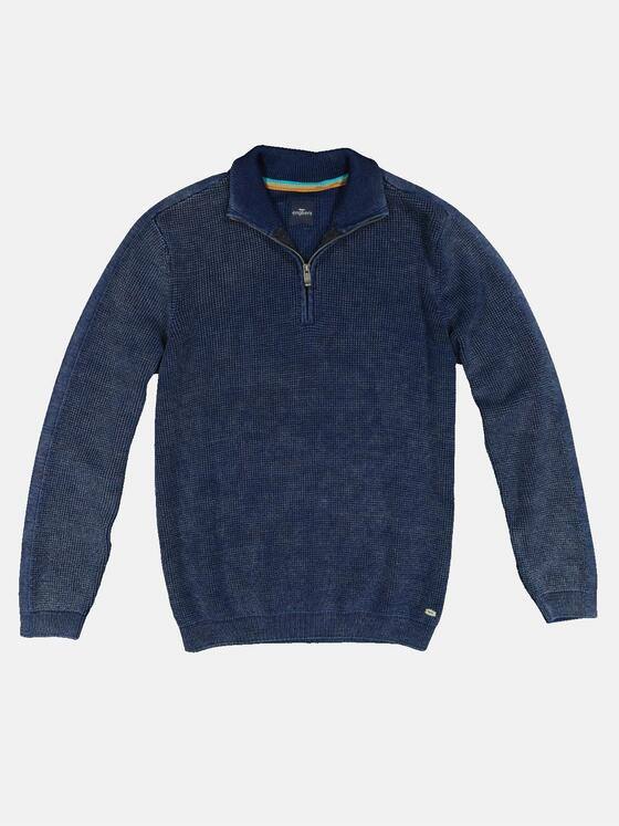 engbers Herren Pullover Stehbund Indigoblau 32444