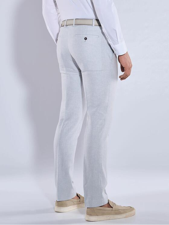 emilio adani Herren Anzug-Hose mit Leinenanteil Blau 36546