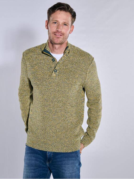 engbers Herren Pullover mit Troyerkragen Sonnenorange 37793