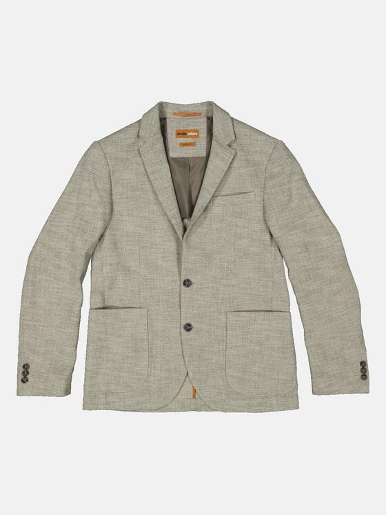 emilio adani Herren Freizeit-Sakko slim fit Beige 34607